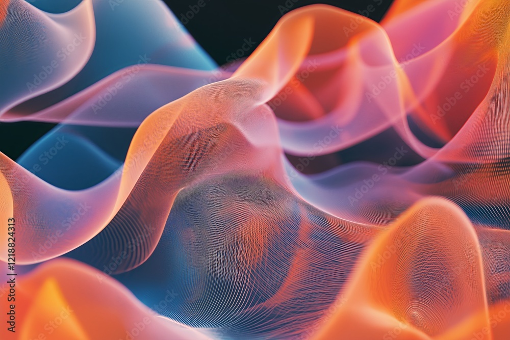 Poster Dynamic shapes responding to audio input