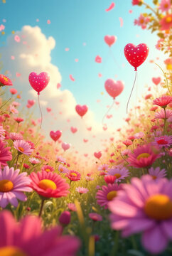 A beautiful bloons and flower 