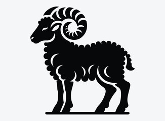 Black lamb Vector Illustration - Standing Out from the Crowd