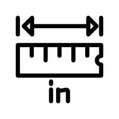 Ruler icon design template
