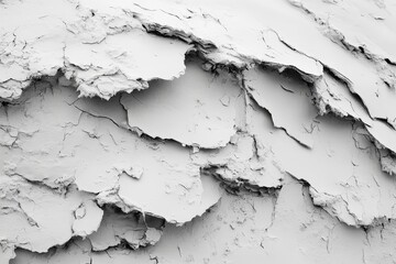 Obraz premium Detail of cracked plaster revealing texture and patterns during the restoration of a historic building