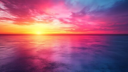Fototapeta premium Vibrant eighties-inspired serif type, retro gradient tones, minimalist backdrop, spacious area for text, 8K resolution