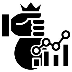 Finance glyph icon