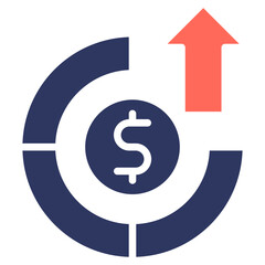 Revenue Recognition glyph color icon