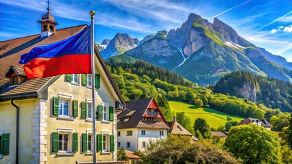 High-resolution images showcasing Liechtenstein's architectural gems: Vaduz Castle, cityscape, Alpine scenery, and princely palace.  Perfect for tourism.