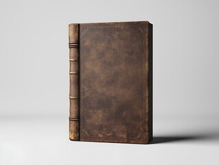 A sleek mockup of a blank book cover, ready for any custom design.