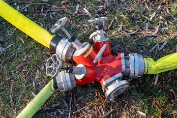 Fototapeta premium Training operation at the Berlin training fire station 2500