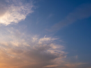 Obraz premium 冬の夕暮れの空と雲14