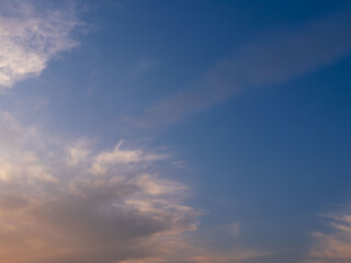 冬の夕暮れの空と雲12