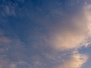 冬の夕暮れの空と雲08