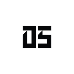 Obraz premium OS monogram logo design letter text name symbol monochrome logotype alphabet character simple logo