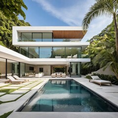Fototapeta premium Contemporary Home with Open-Concept Flow.jpeg