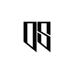 OS monogram logo design letter text name symbol monochrome logotype alphabet character simple logo