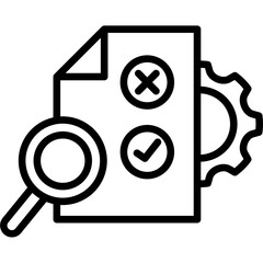 Audit Process line icon