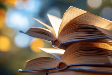 Open Books in Sunlight: A Literary Escape