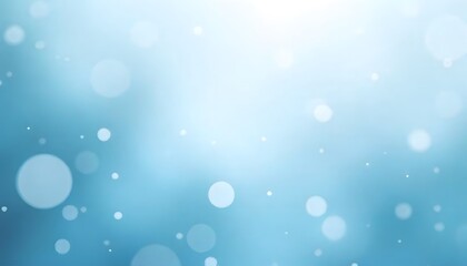 Abstract Blue Bokeh Background with Soft Light