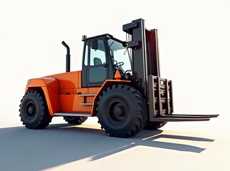 Powerful Forklift in Action - Industrial Strength