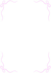 frame for text ribbon in coquette style fit for valentine dinner lunch wedding birthday engagement or any party that is fashionable and chic  In pink