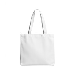 A simple white tote bag ready for personalization or everyday use.