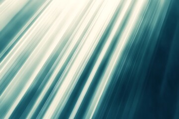 Fototapeta premium Ethereal Light Beams, Cyan and White Abstract Motion Blur.