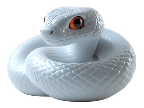3d rendered snake icon - transparent image, png.