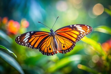 Obraz premium Butterfly Plain Tiger Documentary Photography AI Art, Wildlife Macro