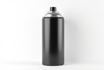 Black Spray Paint Can - 3D Rendering