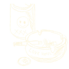 hand drawn and hand lettering hobby and fruit.