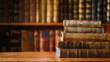 書斎に積まれた古書4