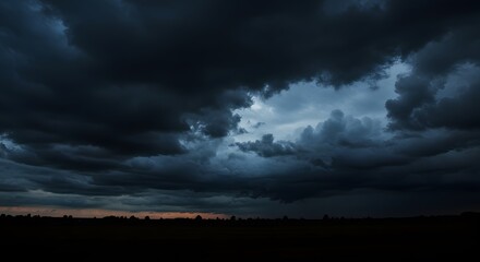 Fototapeta premium storm clouds over the city