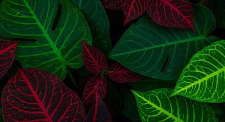 abstract background with leaves