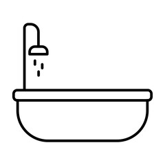 bath line icon