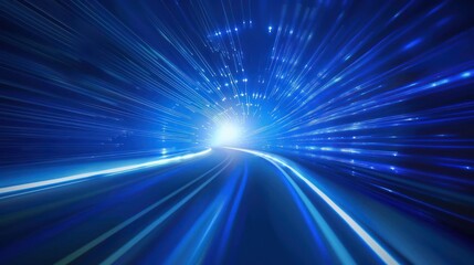 Abstract Tunnel of Light and Speed