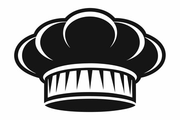chefs hat line art silhouette vector illustration