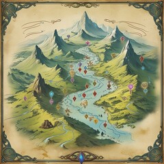 landscape with christmas tree