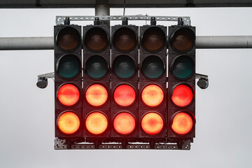 Start Lights in Racing Circuit