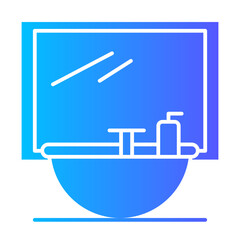 buildings gradient icon