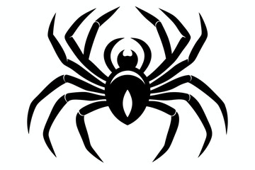 spider line art silhouette vector illustration