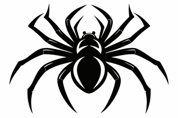 spider line art silhouette vector illustration