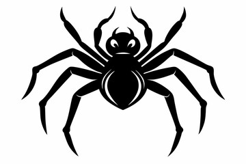 spider line art silhouette vector illustration