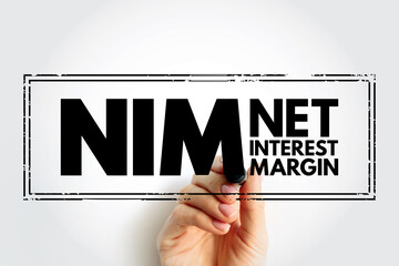 NIM Net Interest Margin - measurement comparing the net interest income a financial firm generates...