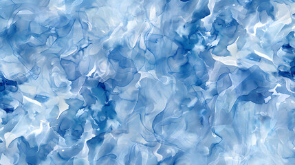 Blue marble acrylic seamless pattern, generative ai