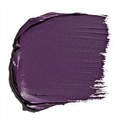 Deep purple lipstick swatch, makeup texture, beauty product, white background, cosmetic advertisement