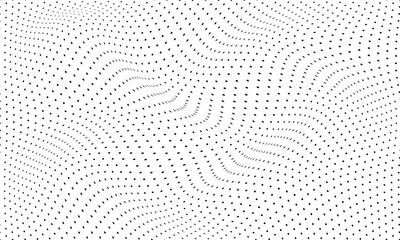 abstract trendy modern polka dot wave pattern perfect for background.