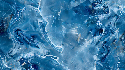 Naklejka premium Blue marble texture background, abstract marble texture with natural patterns, generative ai