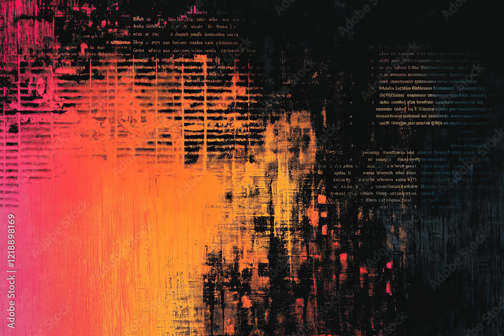 Poster Text- artwork with changing density