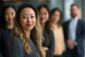 Obraz premium Diverse Team Collaborating in the Workplace