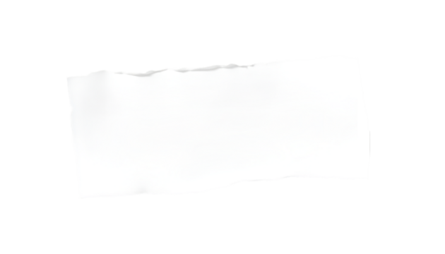 Torn white paper with shadow Isolated transparent background - Powered by Adobe