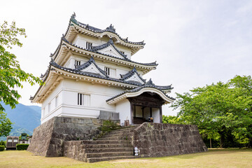 愛媛県宇和島の城、日本、5月