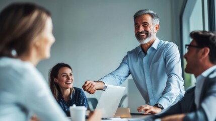 Business Meeting with Positive Vibes